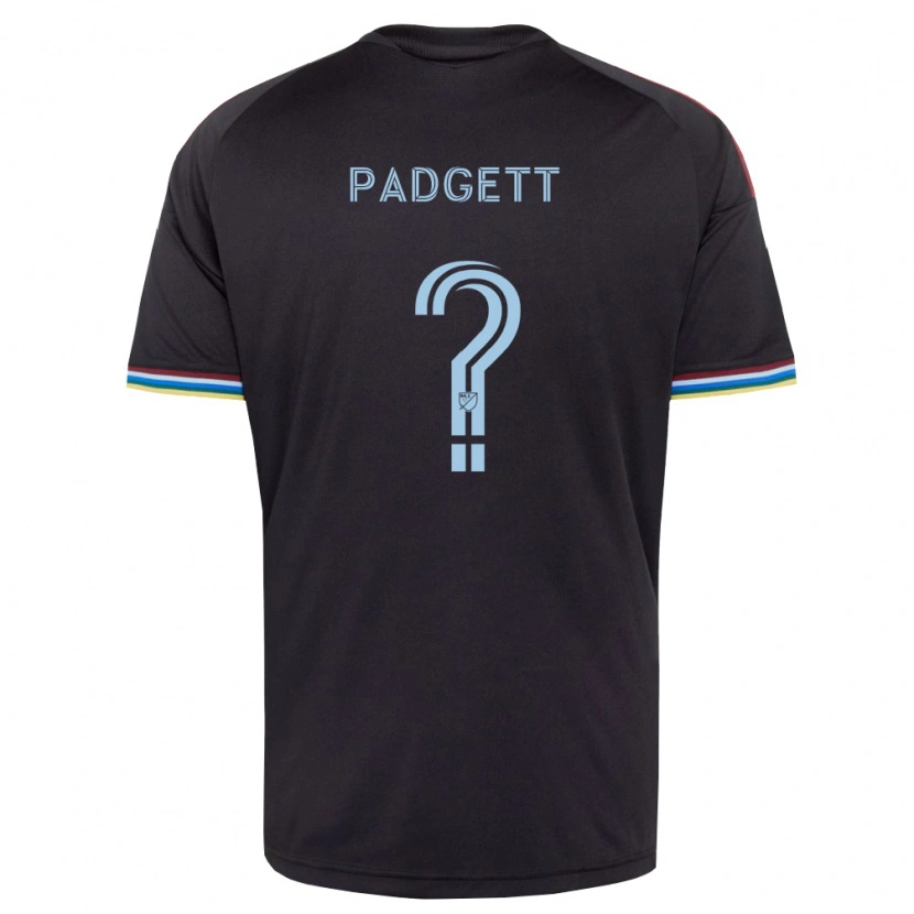 Danxen Heren Jax Padgett #0 Zwart Hemelsblauw Thuisshirt Thuistenue 2026/27 T-Shirt België