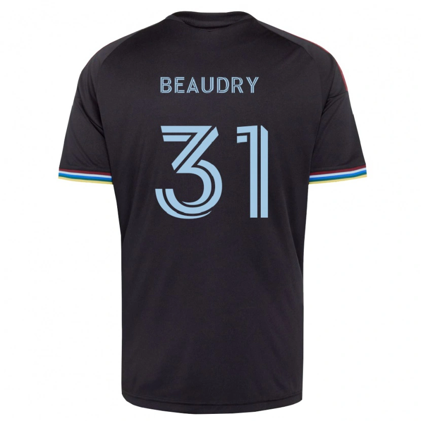 Danxen Heren Adam Beaudry #31 Zwart Hemelsblauw Thuisshirt Thuistenue 2026/27 T-Shirt België