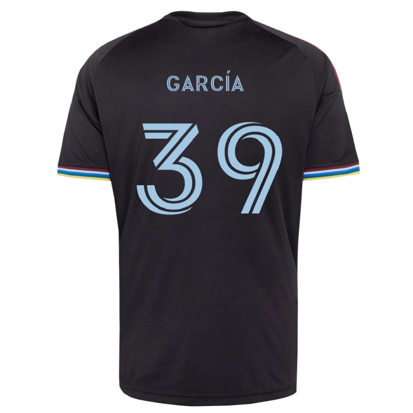 Danxen Heren Luis García #39 Zwart Hemelsblauw Thuisshirt Thuistenue 2026/27 T-Shirt België