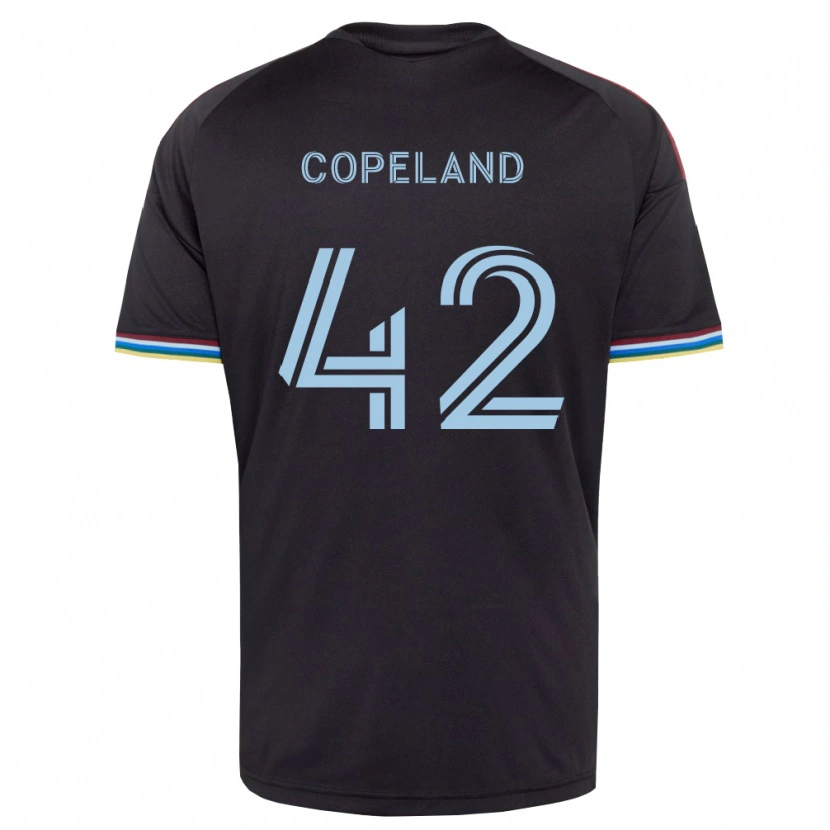 Danxen Heren Josh Copeland #42 Zwart Hemelsblauw Thuisshirt Thuistenue 2026/27 T-Shirt België