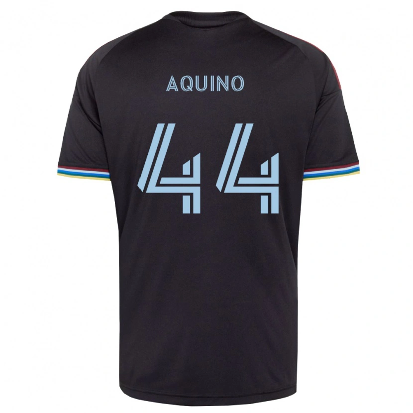 Danxen Heren Chris Aquino #44 Zwart Hemelsblauw Thuisshirt Thuistenue 2026/27 T-Shirt België