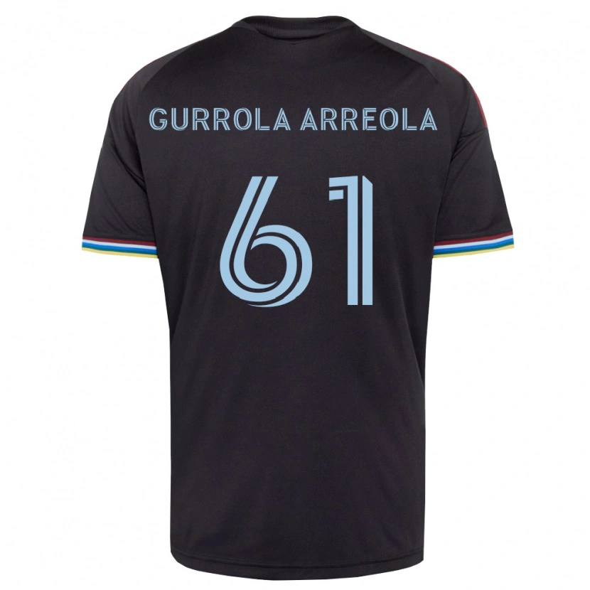 Danxen Heren Diego Gurrola Arreola #61 Zwart Hemelsblauw Thuisshirt Thuistenue 2026/27 T-Shirt België