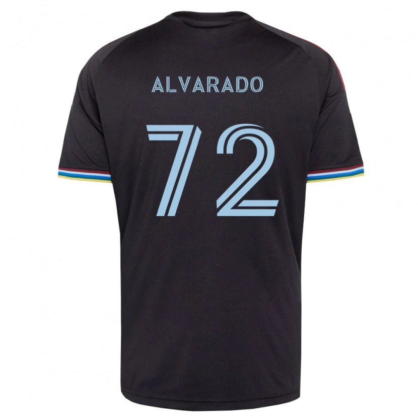Danxen Heren Miguel Alvarado #72 Zwart Hemelsblauw Thuisshirt Thuistenue 2026/27 T-Shirt België