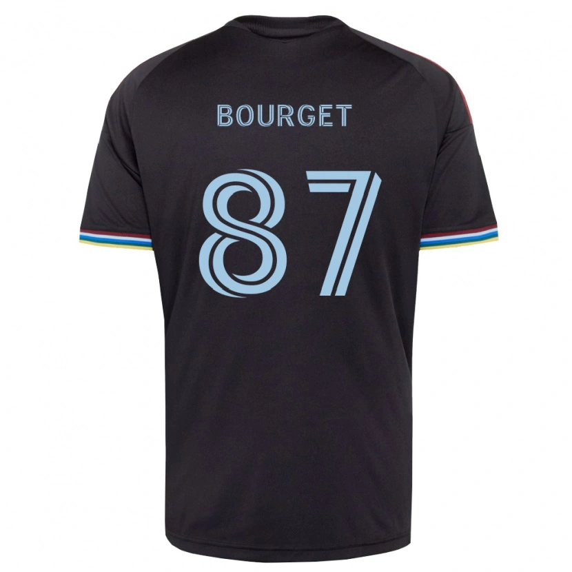 Danxen Heren Sebastian Bourget #87 Zwart Hemelsblauw Thuisshirt Thuistenue 2026/27 T-Shirt België