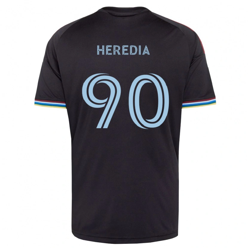 Danxen Heren Edgar Heredia #90 Zwart Hemelsblauw Thuisshirt Thuistenue 2026/27 T-Shirt België