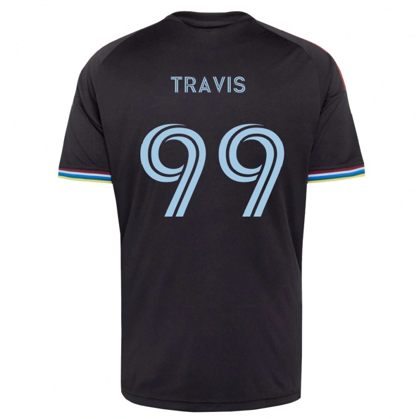 Danxen Heren Jackson Travis #99 Zwart Hemelsblauw Thuisshirt Thuistenue 2026/27 T-Shirt België