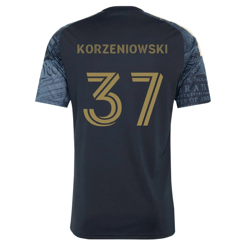 Danxen Heren Stas Korzeniowski #37 Marineblauw Bruin Thuisshirt Thuistenue 2026/27 T-Shirt België