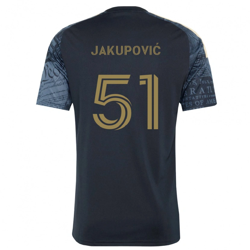 Danxen Heren Malik Jakupović #51 Marineblauw Bruin Thuisshirt Thuistenue 2026/27 T-Shirt België