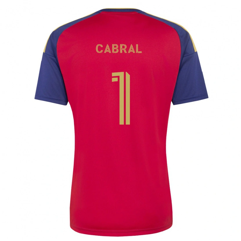 Danxen Heren Rafael Cabral #1 Koninklijk Blauw Bruin Rood Thuisshirt Thuistenue 2026/27 T-Shirt België