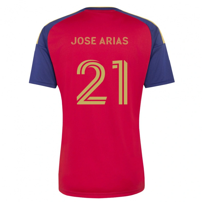 Danxen Heren Juan Jose Arias #21 Koninklijk Blauw Bruin Rood Thuisshirt Thuistenue 2026/27 T-Shirt België