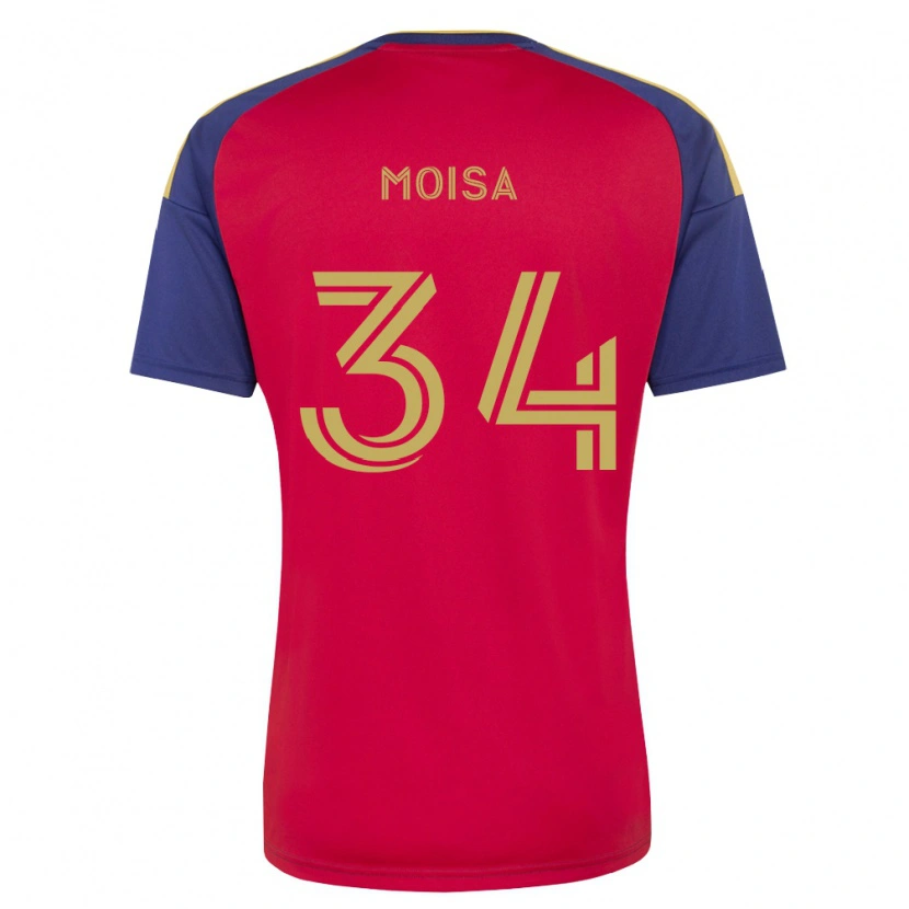 Danxen Heren Luca Moisa #34 Koninklijk Blauw Bruin Rood Thuisshirt Thuistenue 2026/27 T-Shirt België