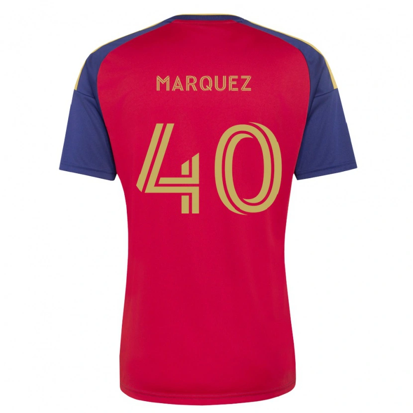 Danxen Heren Omar Marquez #40 Koninklijk Blauw Bruin Rood Thuisshirt Thuistenue 2026/27 T-Shirt België