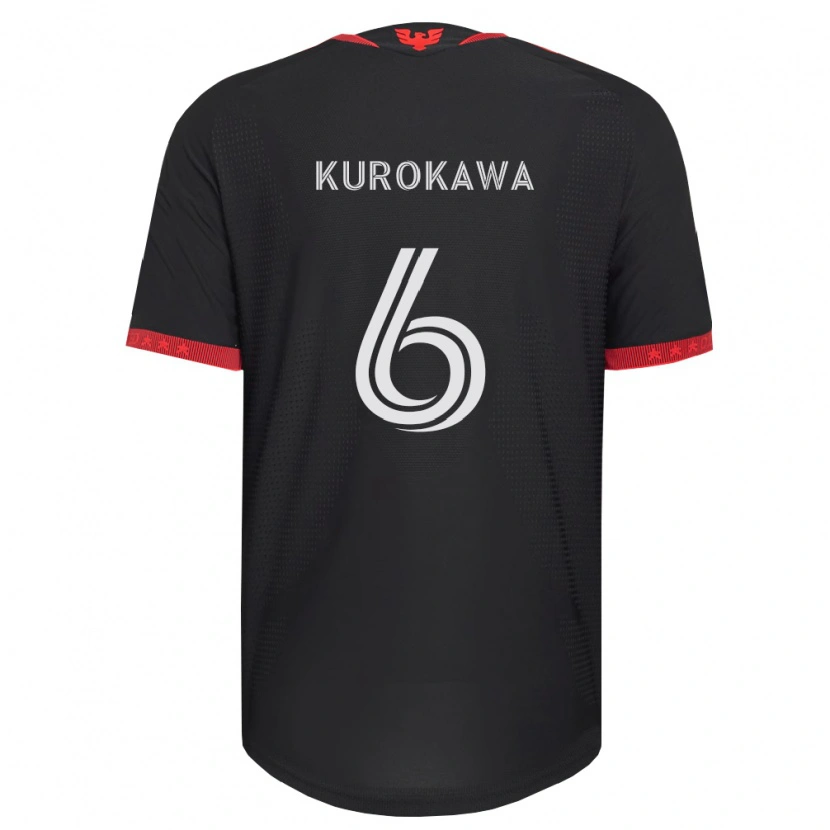Danxen Heren Keisuke Kurokawa #6 Zwart Wit Rood Thuisshirt Thuistenue 2026/27 T-Shirt België