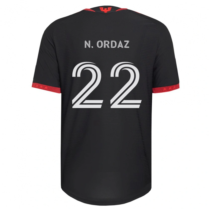 Danxen Heren Nathan Ordaz #22 Zwart Wit Rood Thuisshirt Thuistenue 2026/27 T-Shirt België