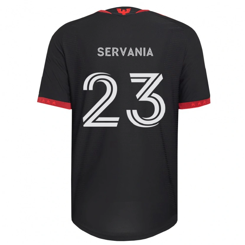 Danxen Heren Brandon Servania #23 Zwart Wit Rood Thuisshirt Thuistenue 2026/27 T-Shirt België