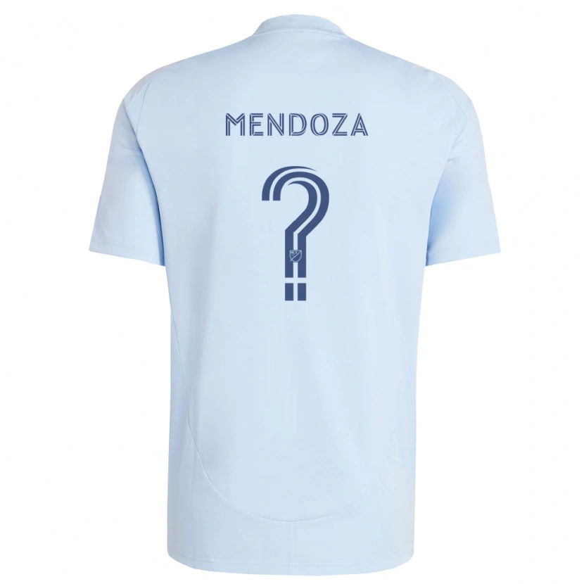 Danxen Heren Renan Mendoza #0 Lichtblauw Lichtgrijs Thuisshirt Thuistenue 2026/27 T-Shirt België
