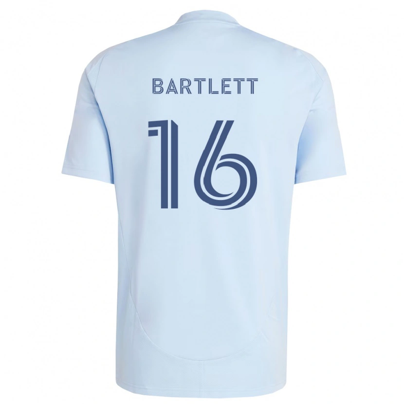 Danxen Heren Jacob Bartlett #16 Lichtblauw Lichtgrijs Thuisshirt Thuistenue 2026/27 T-Shirt België