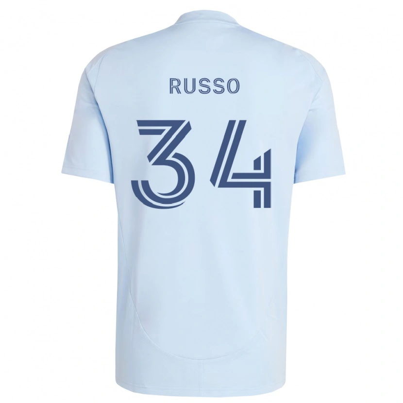 Danxen Heren Daniel Russo #34 Lichtblauw Lichtgrijs Thuisshirt Thuistenue 2026/27 T-Shirt België
