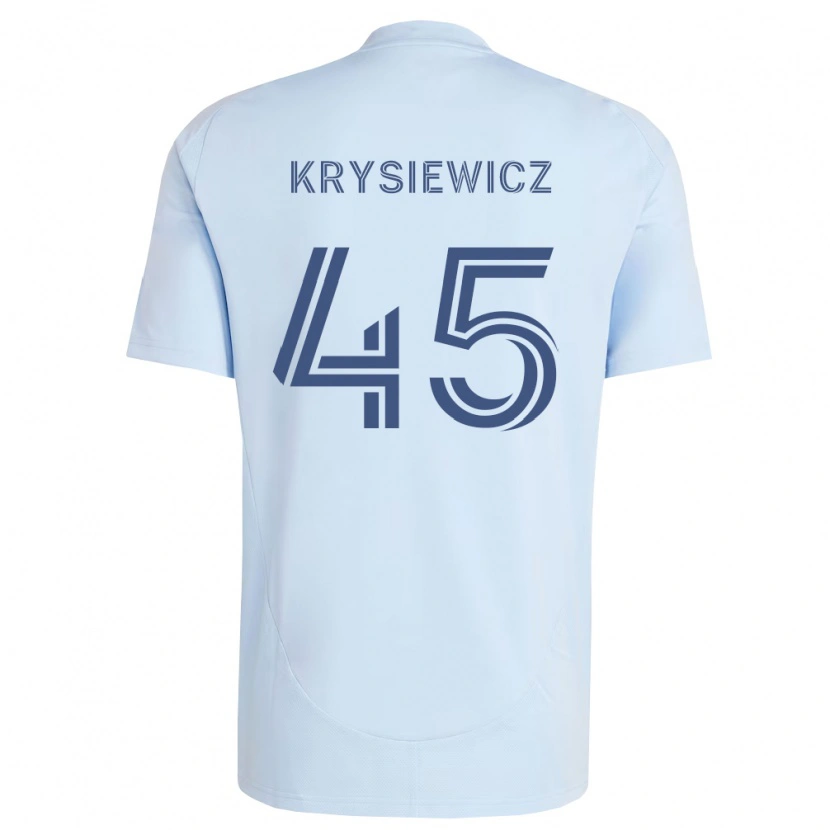 Danxen Heren Brady Krysiewicz #45 Lichtblauw Lichtgrijs Thuisshirt Thuistenue 2026/27 T-Shirt België