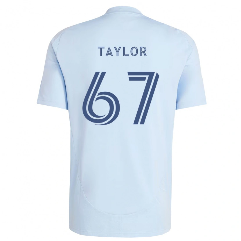 Danxen Heren Kael Taylor #67 Lichtblauw Lichtgrijs Thuisshirt Thuistenue 2026/27 T-Shirt België