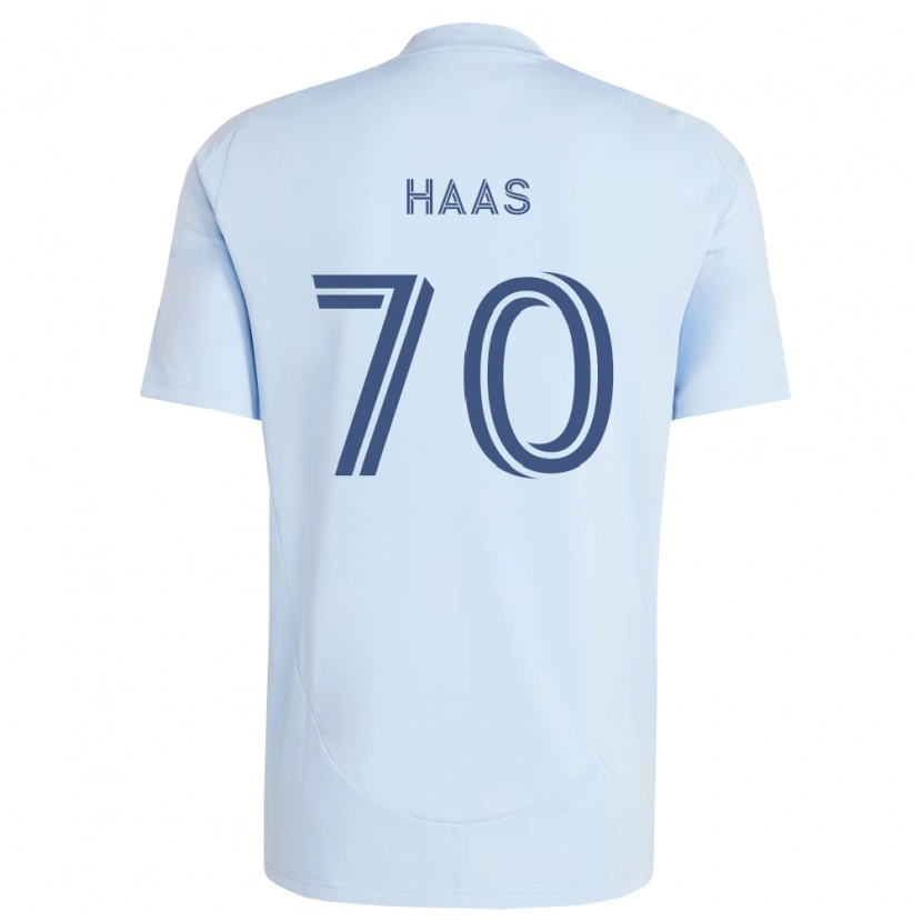 Danxen Heren Ty Haas #70 Lichtblauw Lichtgrijs Thuisshirt Thuistenue 2026/27 T-Shirt België