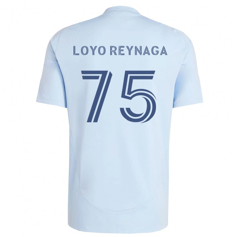 Danxen Heren Zamir Loyo Reynaga #75 Lichtblauw Lichtgrijs Thuisshirt Thuistenue 2026/27 T-Shirt België