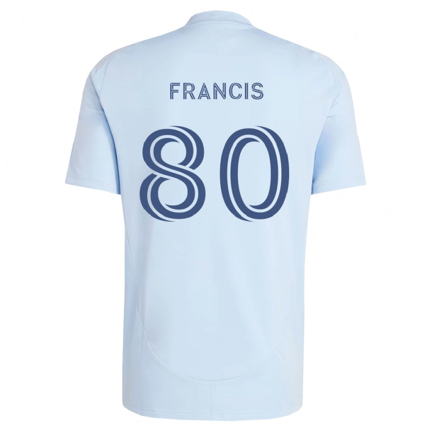 Danxen Heren Makhi Francis #80 Lichtblauw Lichtgrijs Thuisshirt Thuistenue 2026/27 T-Shirt België