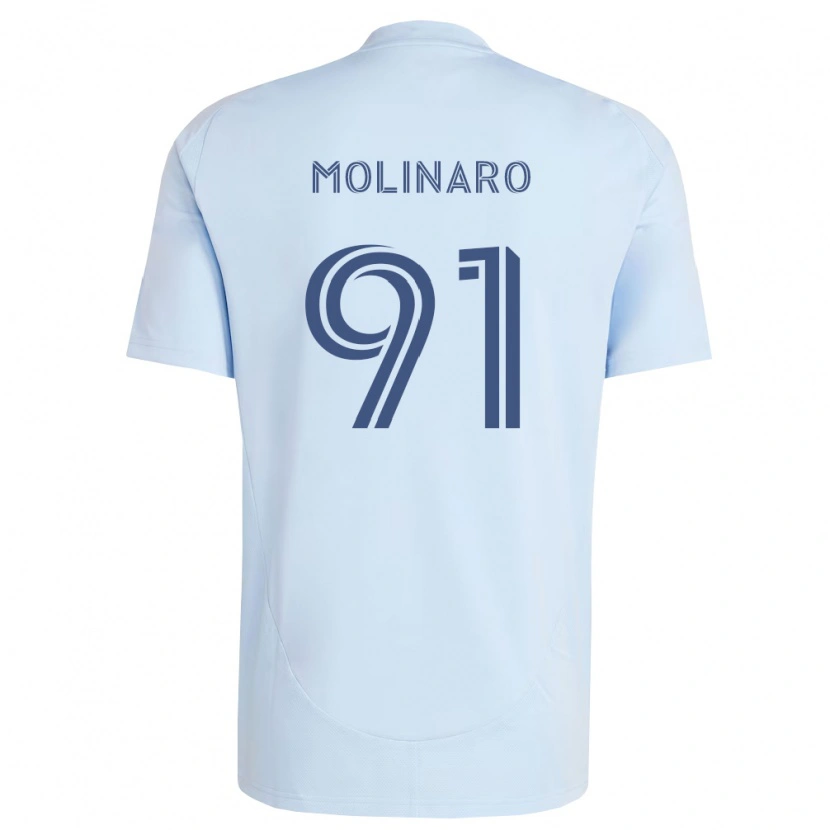 Danxen Heren Jacob Molinaro #91 Lichtblauw Lichtgrijs Thuisshirt Thuistenue 2026/27 T-Shirt België
