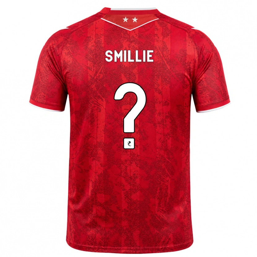 Danxen Heren Reuben Smillie #0 Rood Wit Thuisshirt Thuistenue 2026/27 T-Shirt België