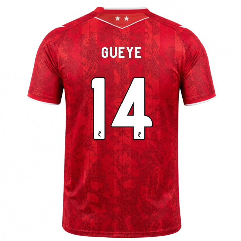 Danxen Heren Pape Habib Gueye #14 Rood Wit Thuisshirt Thuistenue 2026/27 T-Shirt België