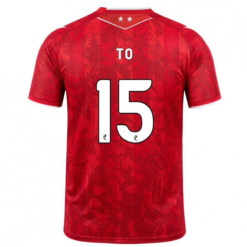 Danxen Heren Zack To #15 Rood Wit Thuisshirt Thuistenue 2026/27 T-Shirt België
