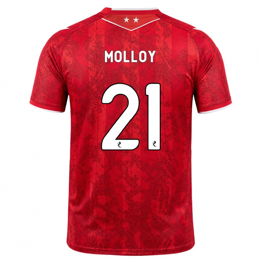 Danxen Heren Gavin Molloy #21 Rood Wit Thuisshirt Thuistenue 2026/27 T-Shirt België