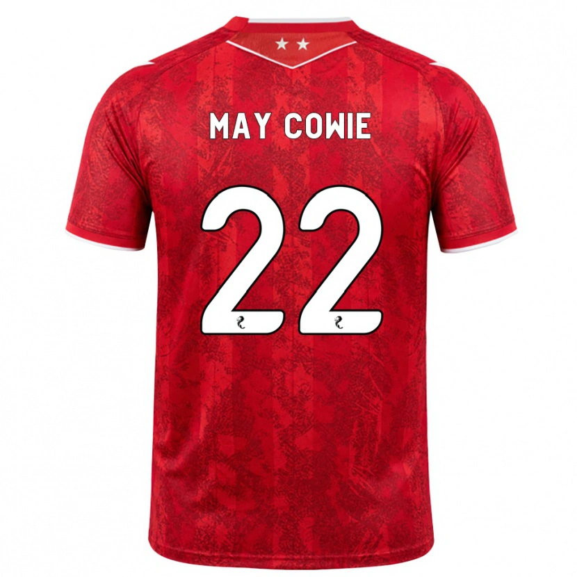 Danxen Heren Ellie May Cowie #22 Rood Wit Thuisshirt Thuistenue 2026/27 T-Shirt België