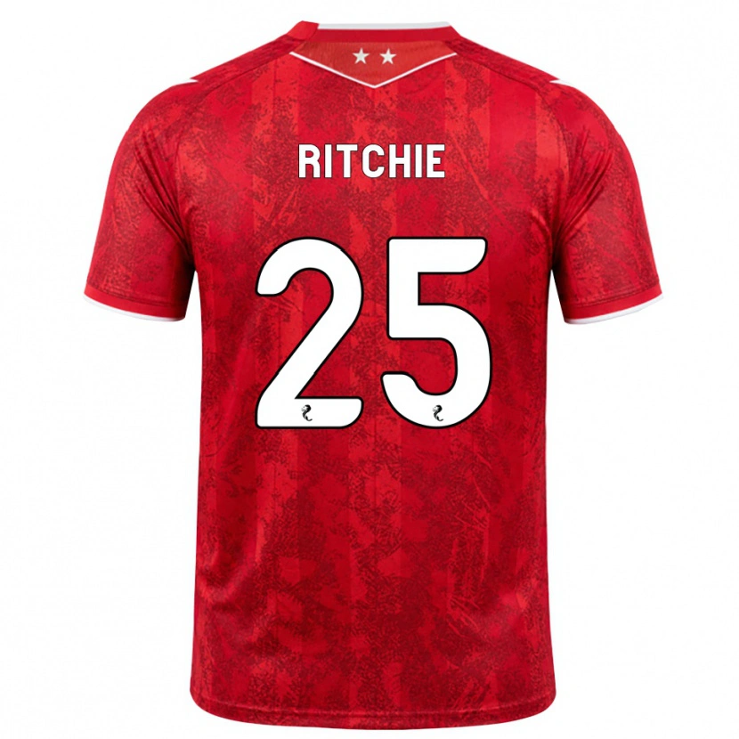 Danxen Heren Tom Ritchie #25 Rood Wit Thuisshirt Thuistenue 2026/27 T-Shirt België