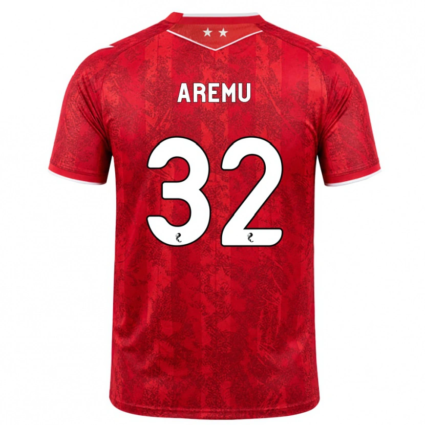 Danxen Heren Afeez Aremu #32 Rood Wit Thuisshirt Thuistenue 2026/27 T-Shirt België
