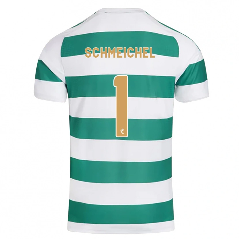 Danxen Heren Kasper Schmeichel #1 Donkercyaan Wit Thuisshirt Thuistenue 2026/27 T-Shirt België
