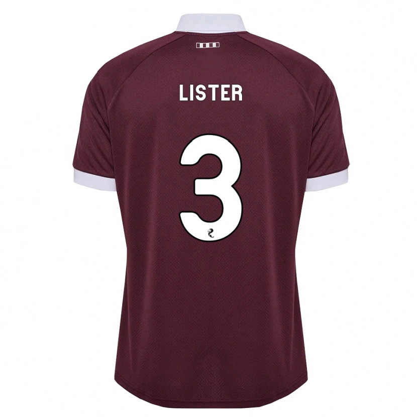 Danxen Heren Henry Lister #3 Bordeauxrood Wit Thuisshirt Thuistenue 2026/27 T-Shirt België
