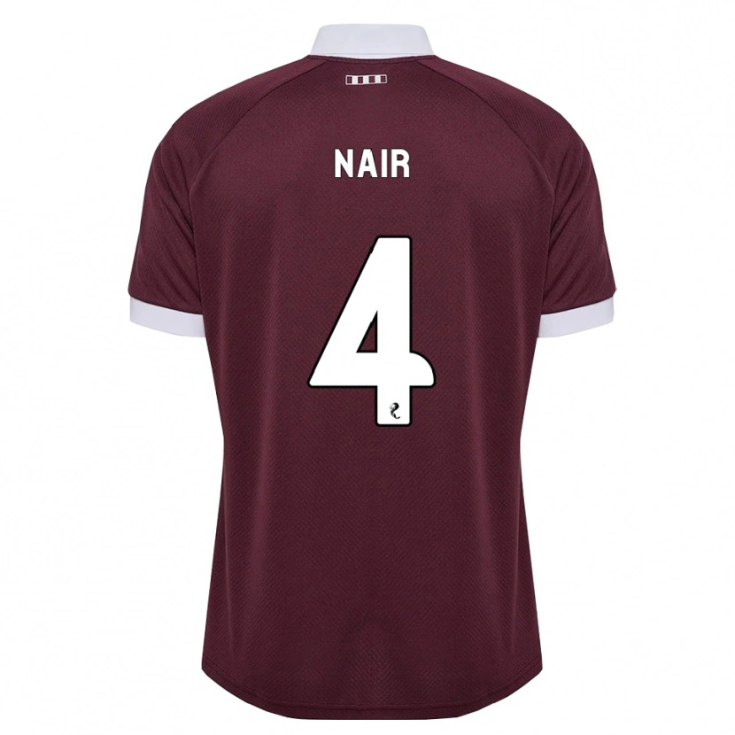 Danxen Heren Kenzi Nair #4 Bordeauxrood Wit Thuisshirt Thuistenue 2026/27 T-Shirt België