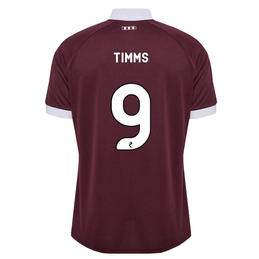 Danxen Heren Georgia Timms #9 Bordeauxrood Wit Thuisshirt Thuistenue 2026/27 T-Shirt België