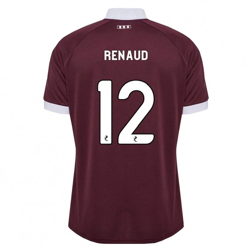 Danxen Heren Tom Renaud #12 Bordeauxrood Wit Thuisshirt Thuistenue 2026/27 T-Shirt België