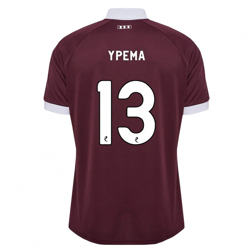 Danxen Heren Danique Ypema #13 Bordeauxrood Wit Thuisshirt Thuistenue 2026/27 T-Shirt België