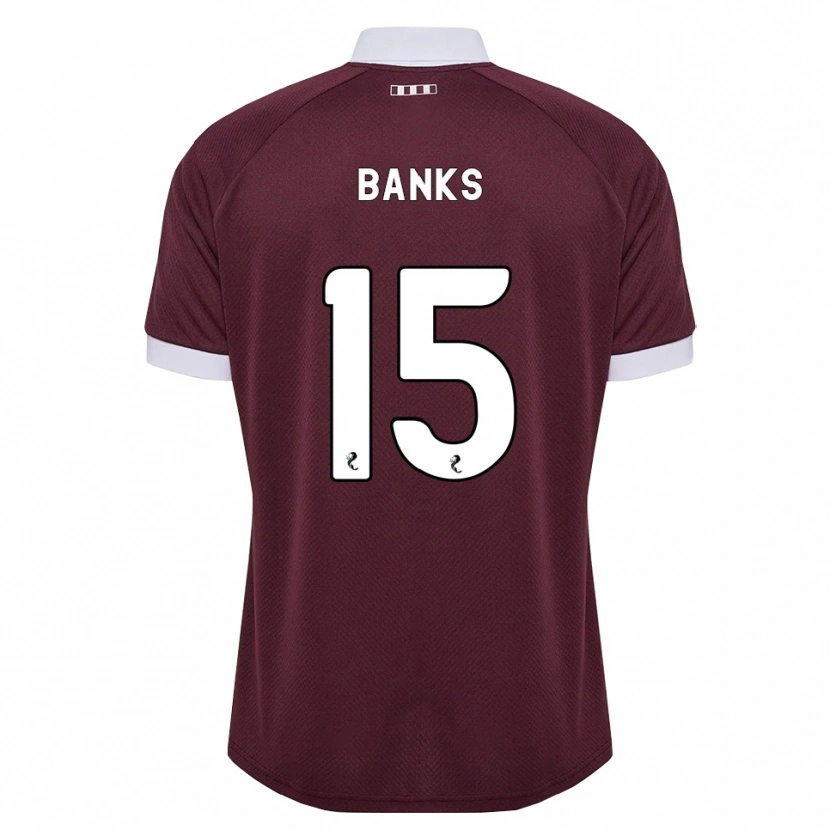 Danxen Heren Euan Banks #15 Bordeauxrood Wit Thuisshirt Thuistenue 2026/27 T-Shirt België