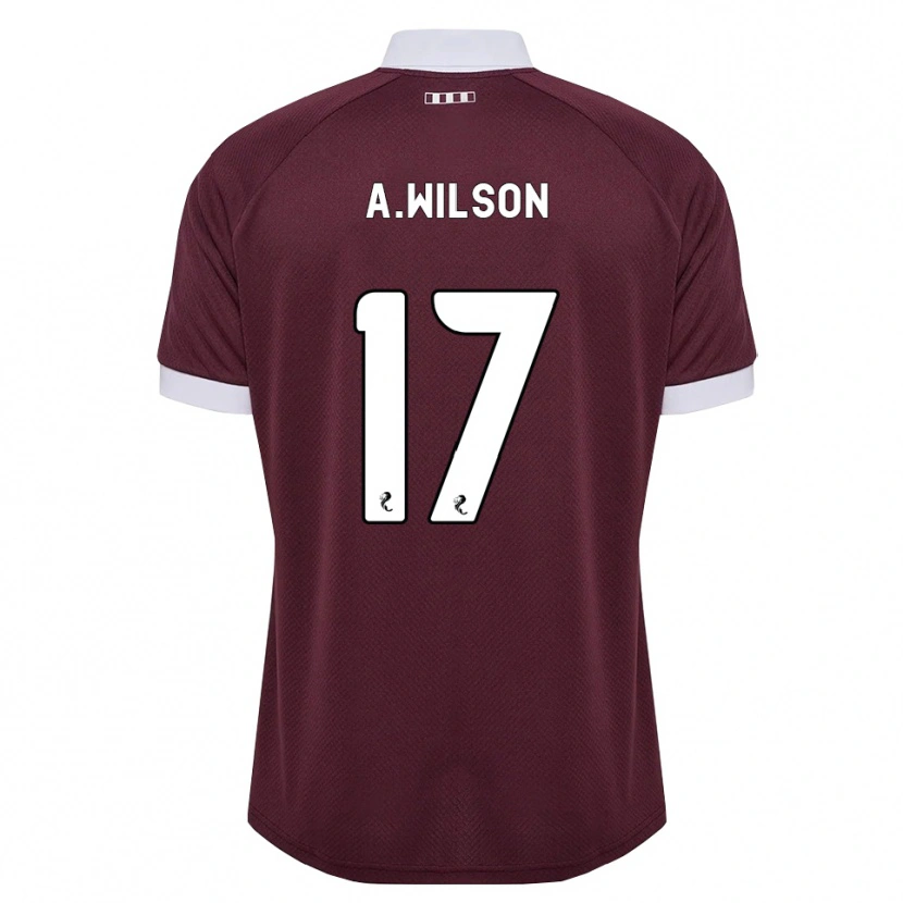 Danxen Heren Alfie Wilson #17 Bordeauxrood Wit Thuisshirt Thuistenue 2026/27 T-Shirt België