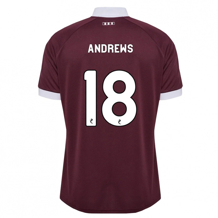 Danxen Heren Joely Andrews #18 Bordeauxrood Wit Thuisshirt Thuistenue 2026/27 T-Shirt België