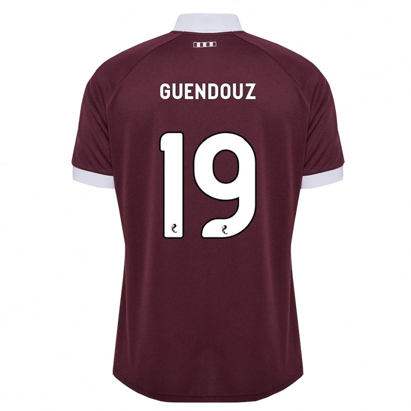 Danxen Heren Sabri Guendouz #19 Bordeauxrood Wit Thuisshirt Thuistenue 2026/27 T-Shirt België
