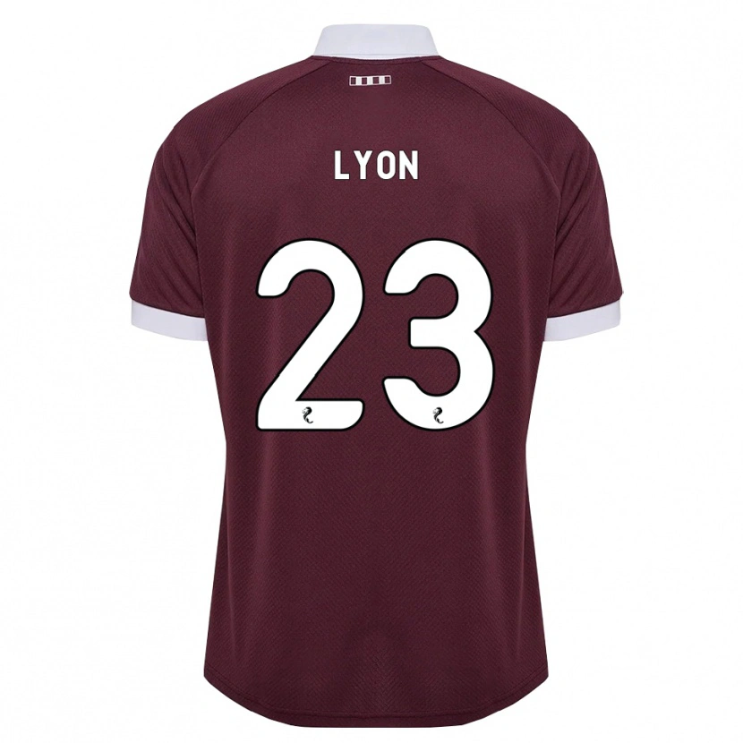 Danxen Heren Jack Lyon #23 Bordeauxrood Wit Thuisshirt Thuistenue 2026/27 T-Shirt België