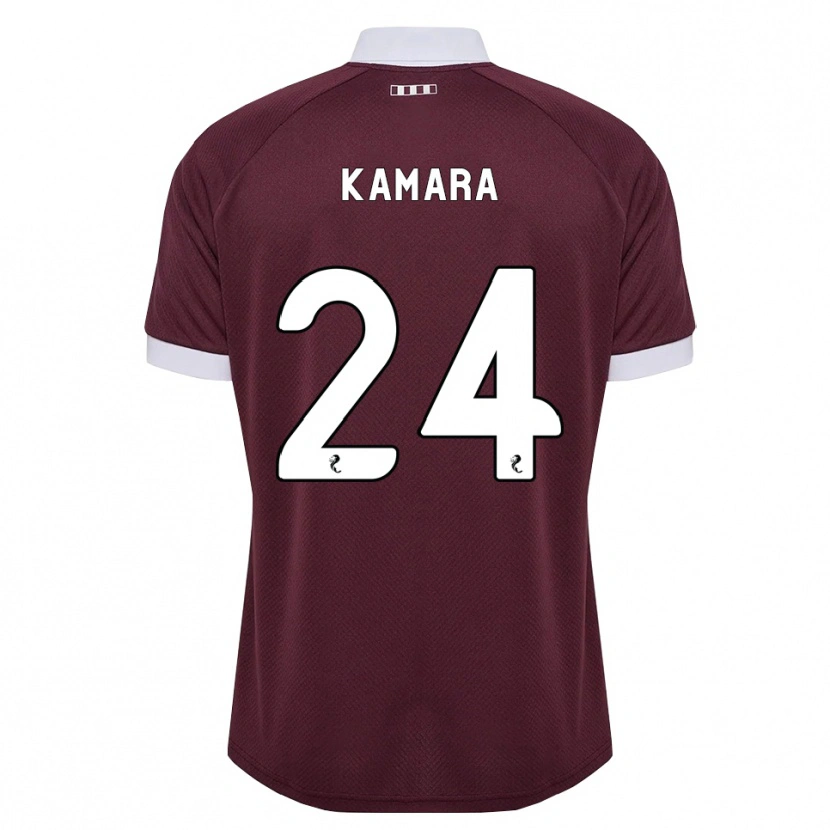 Danxen Heren Mj Kamson-Kamara #24 Bordeauxrood Wit Thuisshirt Thuistenue 2026/27 T-Shirt België