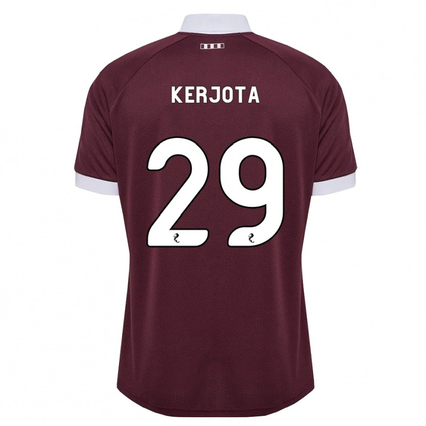 Danxen Heren Sabah Kerjota #29 Bordeauxrood Wit Thuisshirt Thuistenue 2026/27 T-Shirt België