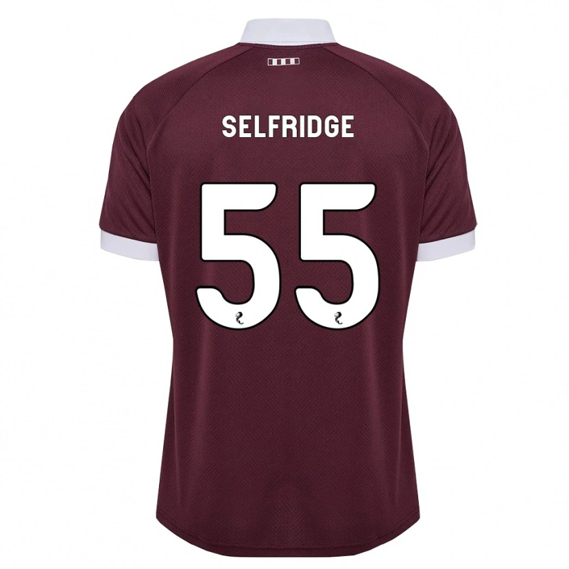 Danxen Heren Louis Selfridge #55 Bordeauxrood Wit Thuisshirt Thuistenue 2026/27 T-Shirt België