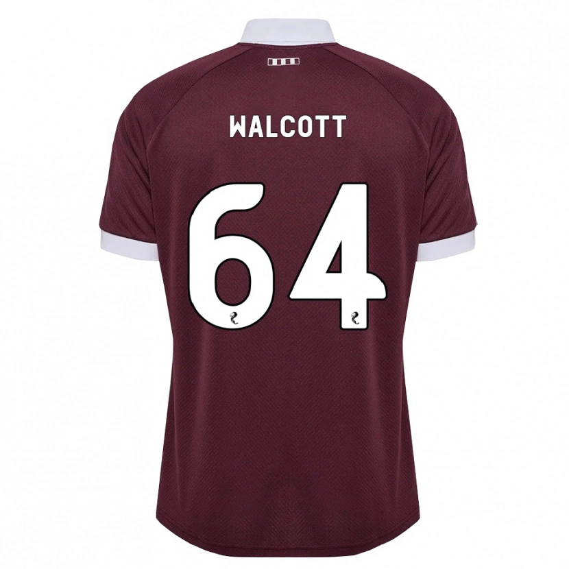 Danxen Heren Malachi Fagan-Walcott #64 Bordeauxrood Wit Thuisshirt Thuistenue 2026/27 T-Shirt België